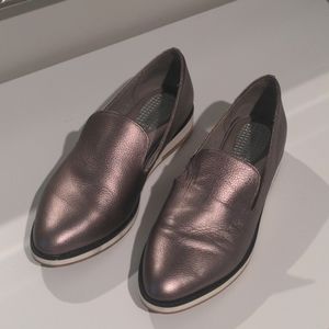 Comm + Sens pewter Loafers, size 8